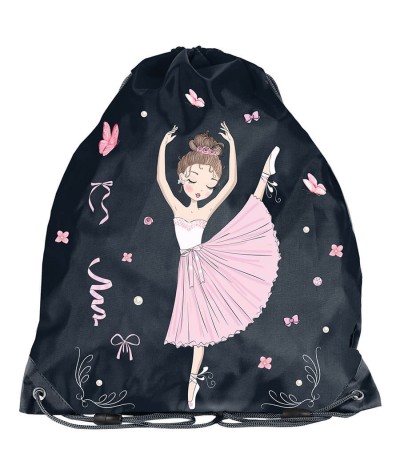 Czarny worek z baletnicą PASO 2025