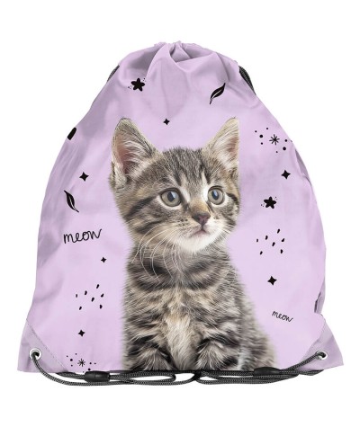 Uroczy worek z kotkiem jasnor&oacute;żowy PASO 2025