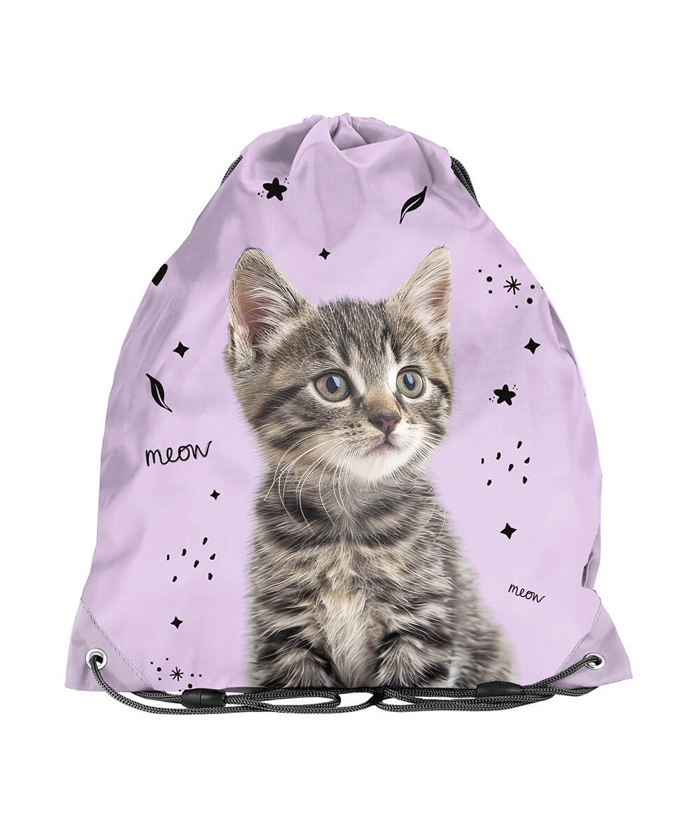 Uroczy worek z kotkiem jasnor&oacute;żowy PASO 2025