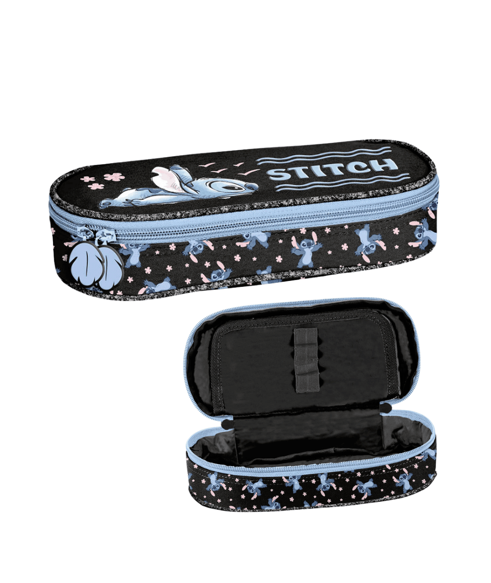 Czarny pi&oacute;rnik STITCH saszetka PASO