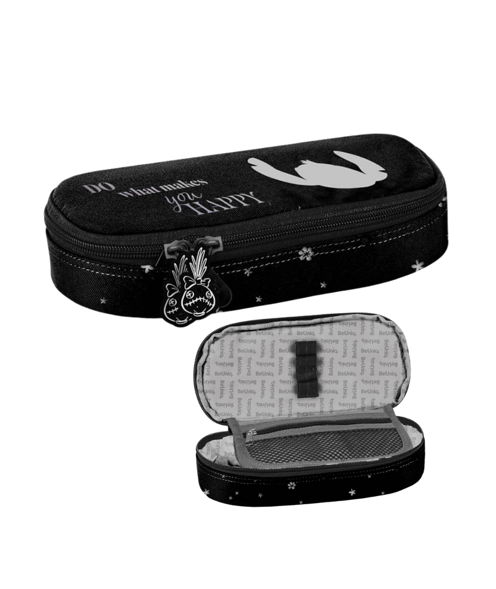 Metaliczny pi&oacute;rnik ze Stitchem w gwiazdki PASO czarny