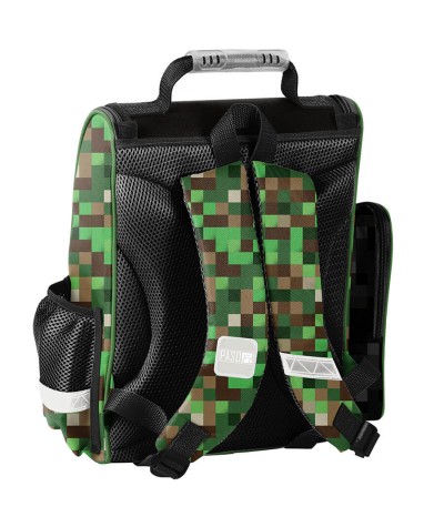 Tornister ergonomiczny lekki MINECRAFT czarny w bloczki