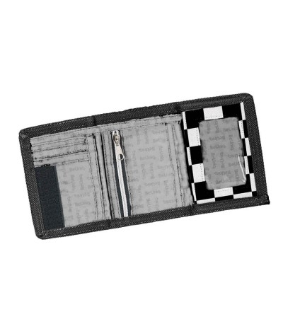 Praktyczny portfel z kieszonkami PASO BEUNIQ szachownica