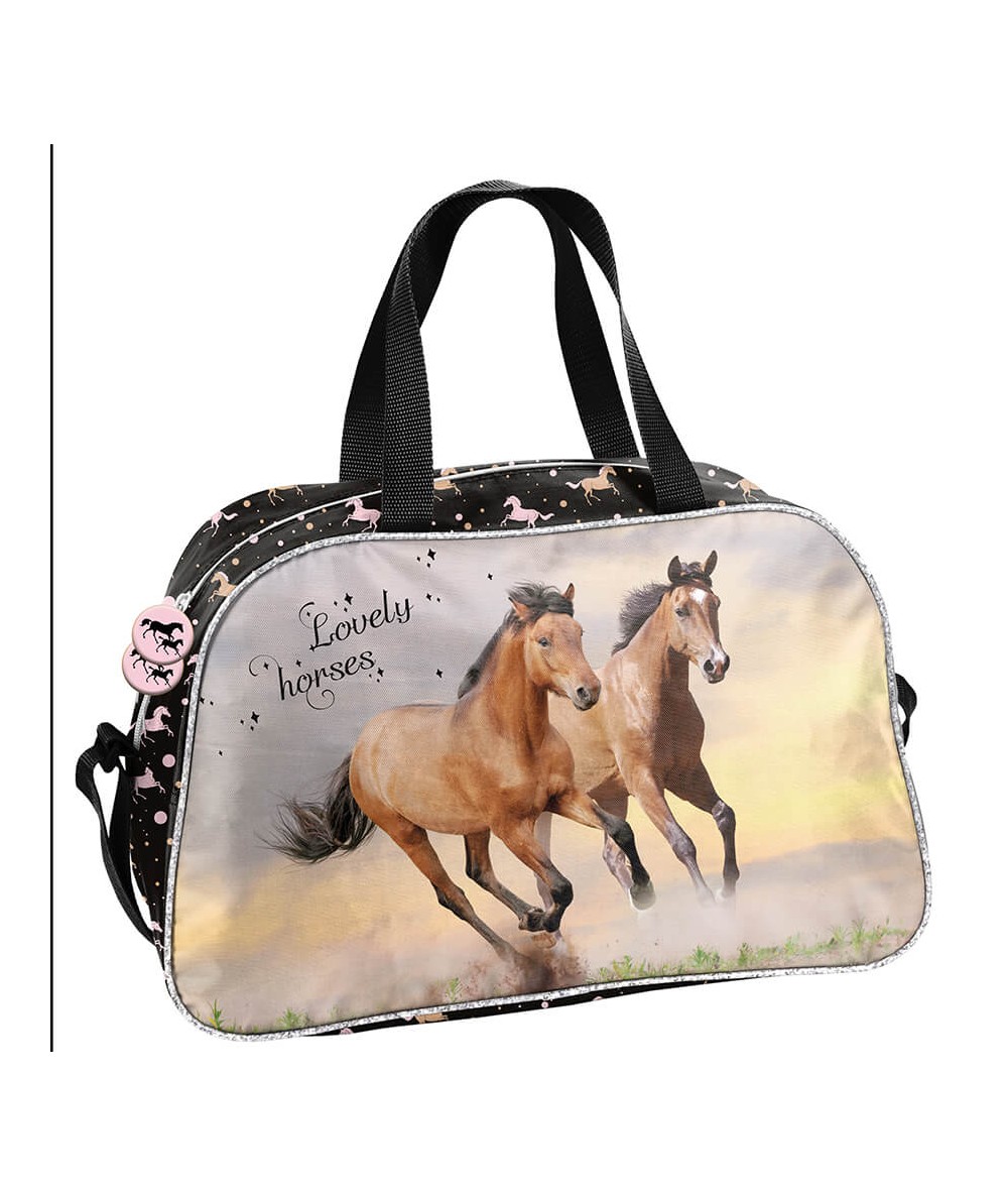 Torba w KONIE galopujące fullprint PASO dla dzieci sportowa na basen