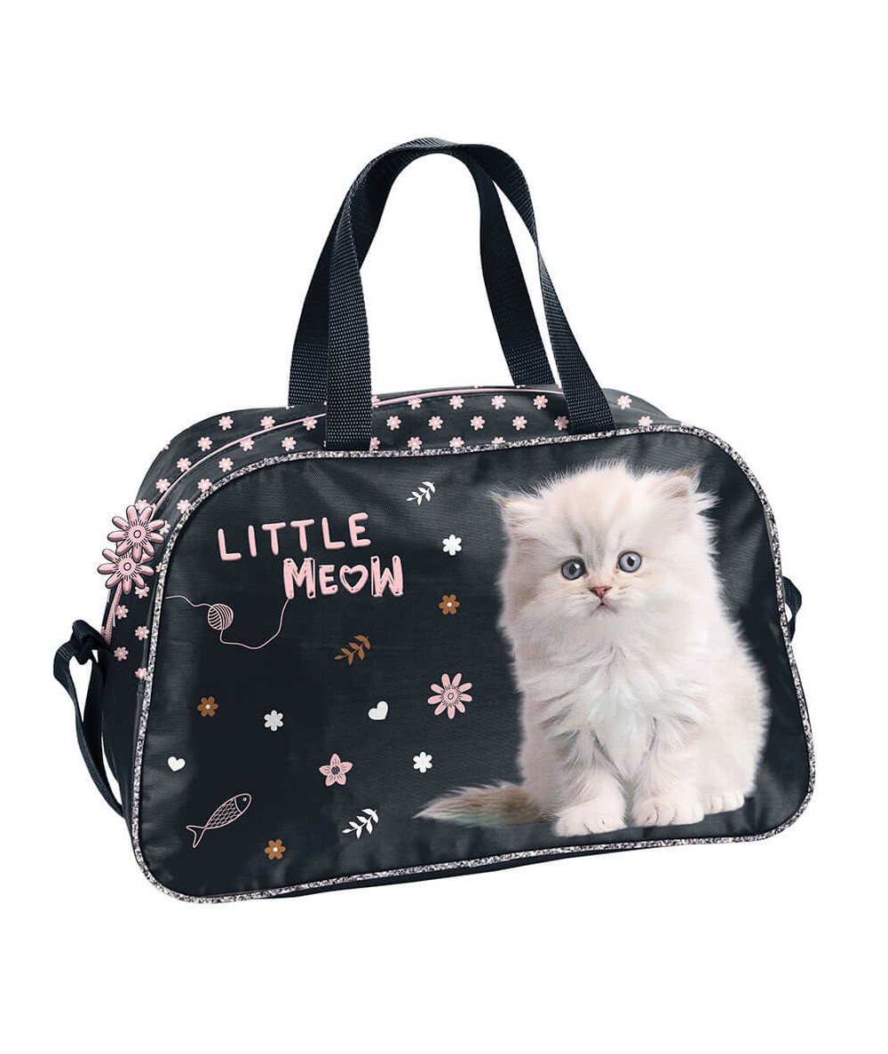 Czarna torba z kotkiem PASO 2025