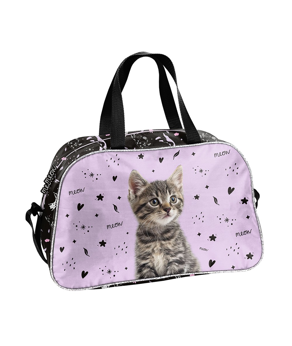 R&oacute;żowa torba z kotkiem PASO KOT