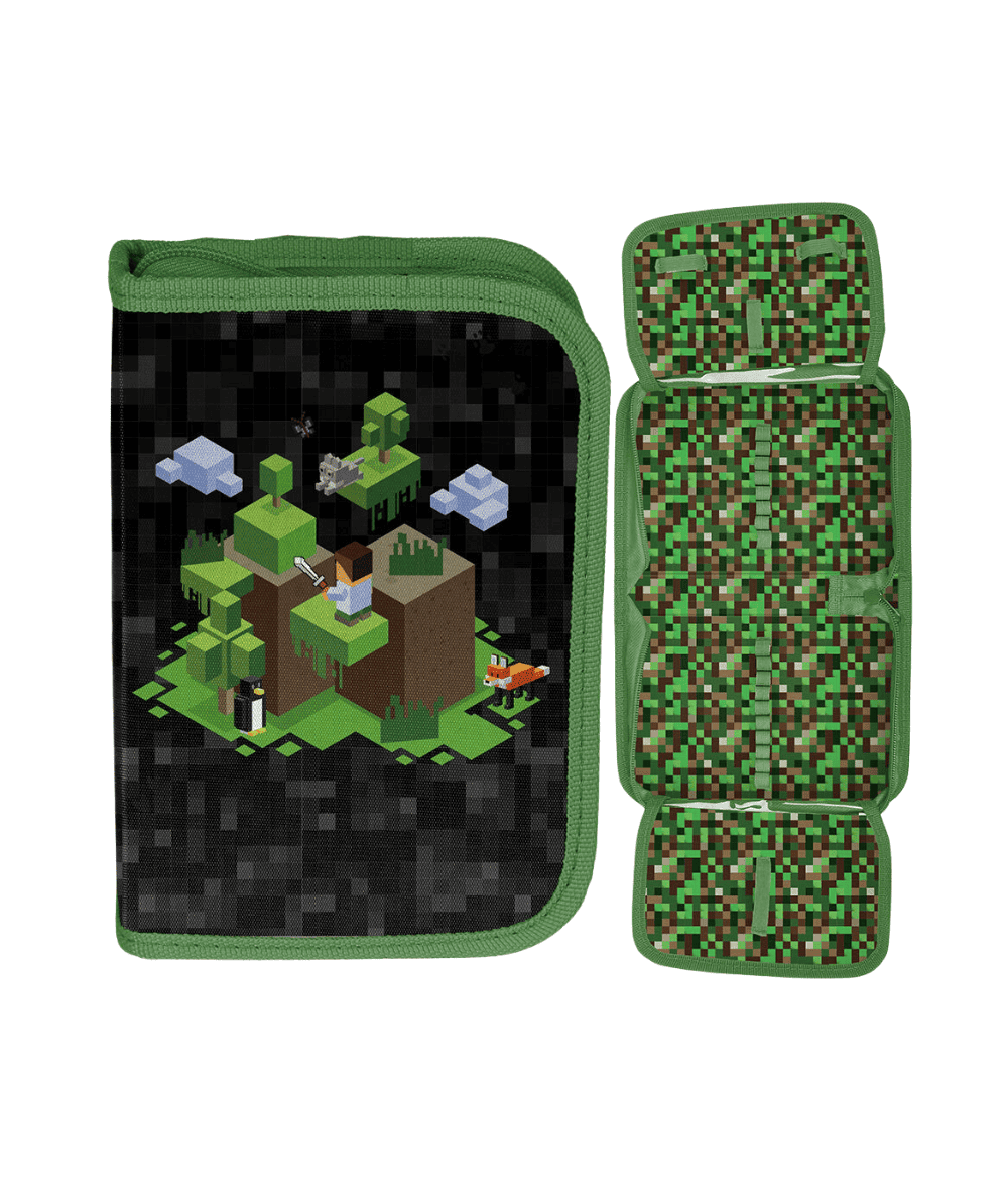 Pi&oacute;rnik rozkładany w piksele czarno-zielony PASO GAME