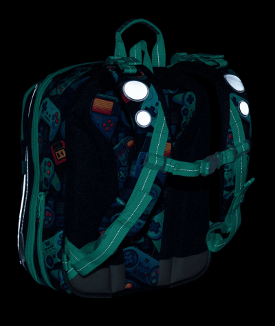 Tornister z odblaskami bezpieczny do 1 klasy CHŁOPIĘCY TOPGAL