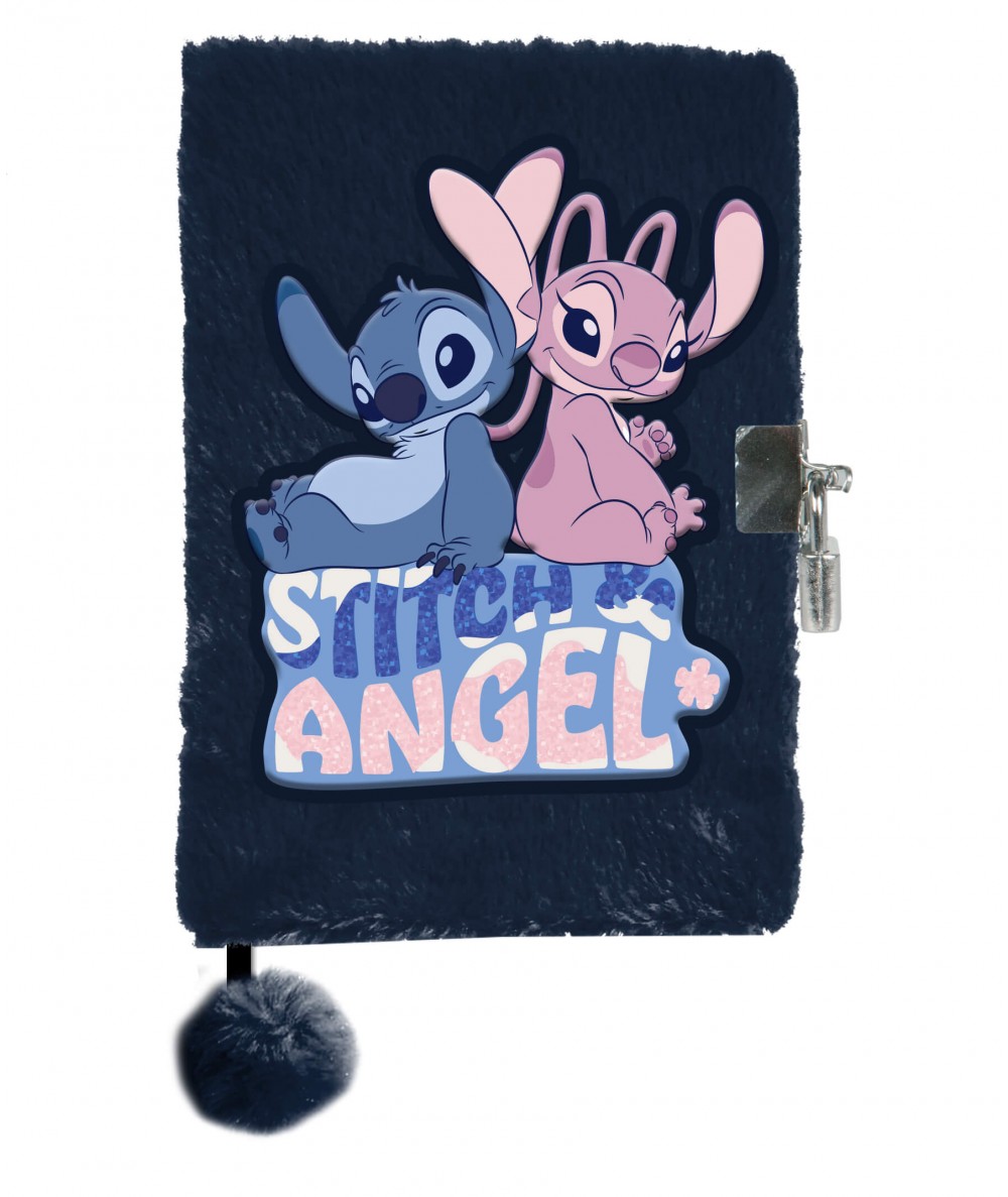 Włochaty pamietnik notes ze Stitchem i Angel PASO