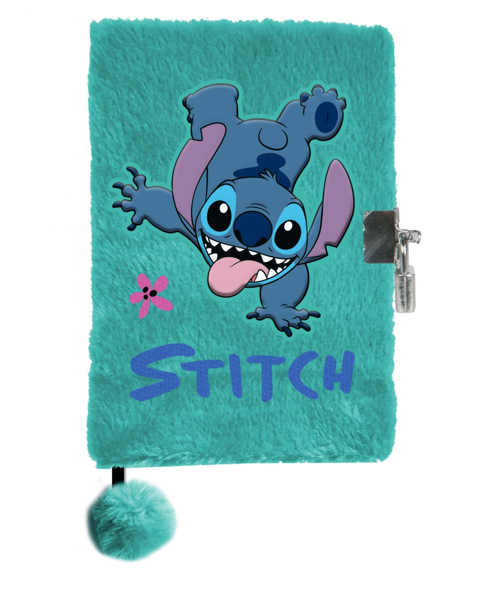 Pluszowy pi&oacute;rnik dla dziewczynki na kł&oacute;dkę ze STITCHEM z pomponem PASO