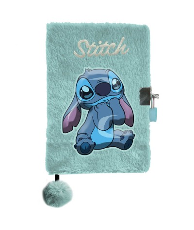 Pastelowy Pamiętnik włochaty STITCH dla dziewczynki PASO