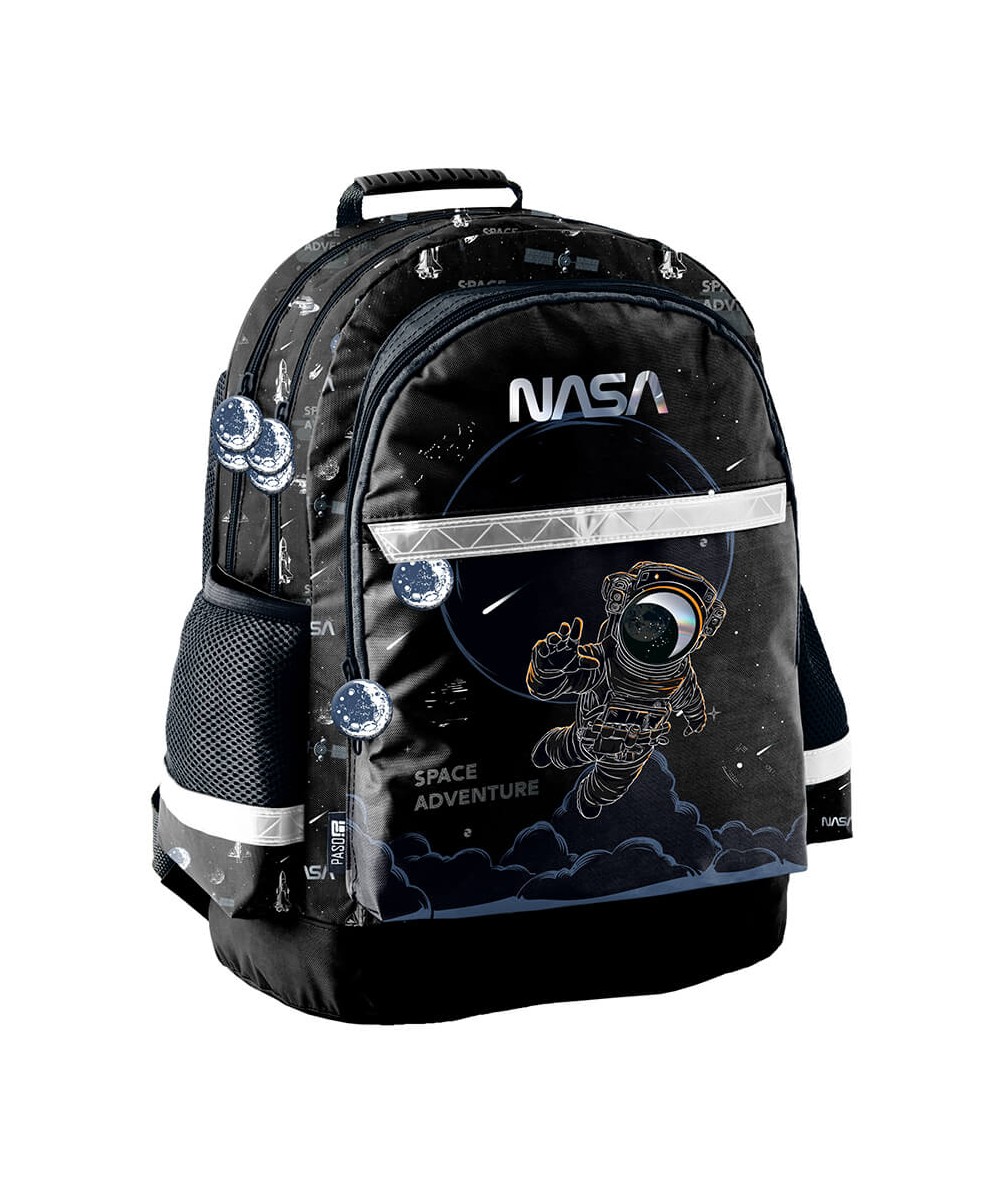 Czarny plecak z kosmosem NASA PASO klasa 1-3