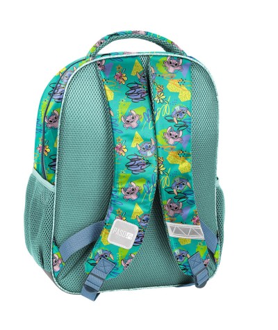 Plecak pokryty oddychającą siateczką do 1 klasy STITCH MIĘTOWY PASO