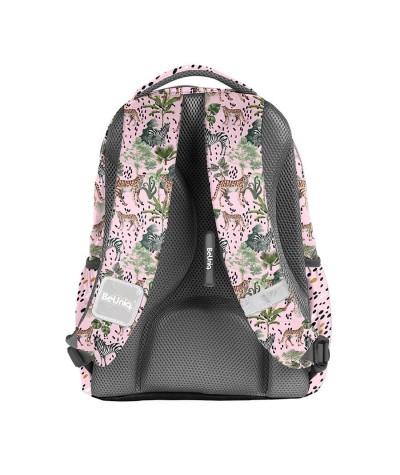 Jasnor&oacute;żowy plecak w zwierzęta PASO BEUNIQ dzikie zwierzęta