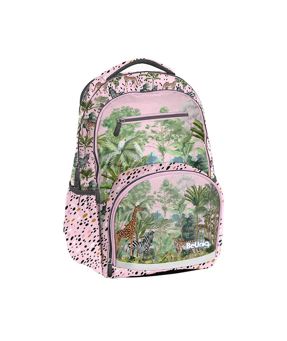Plecak w safari dla dziewczynki PASO BEUNIQ WILD ANIMALS
