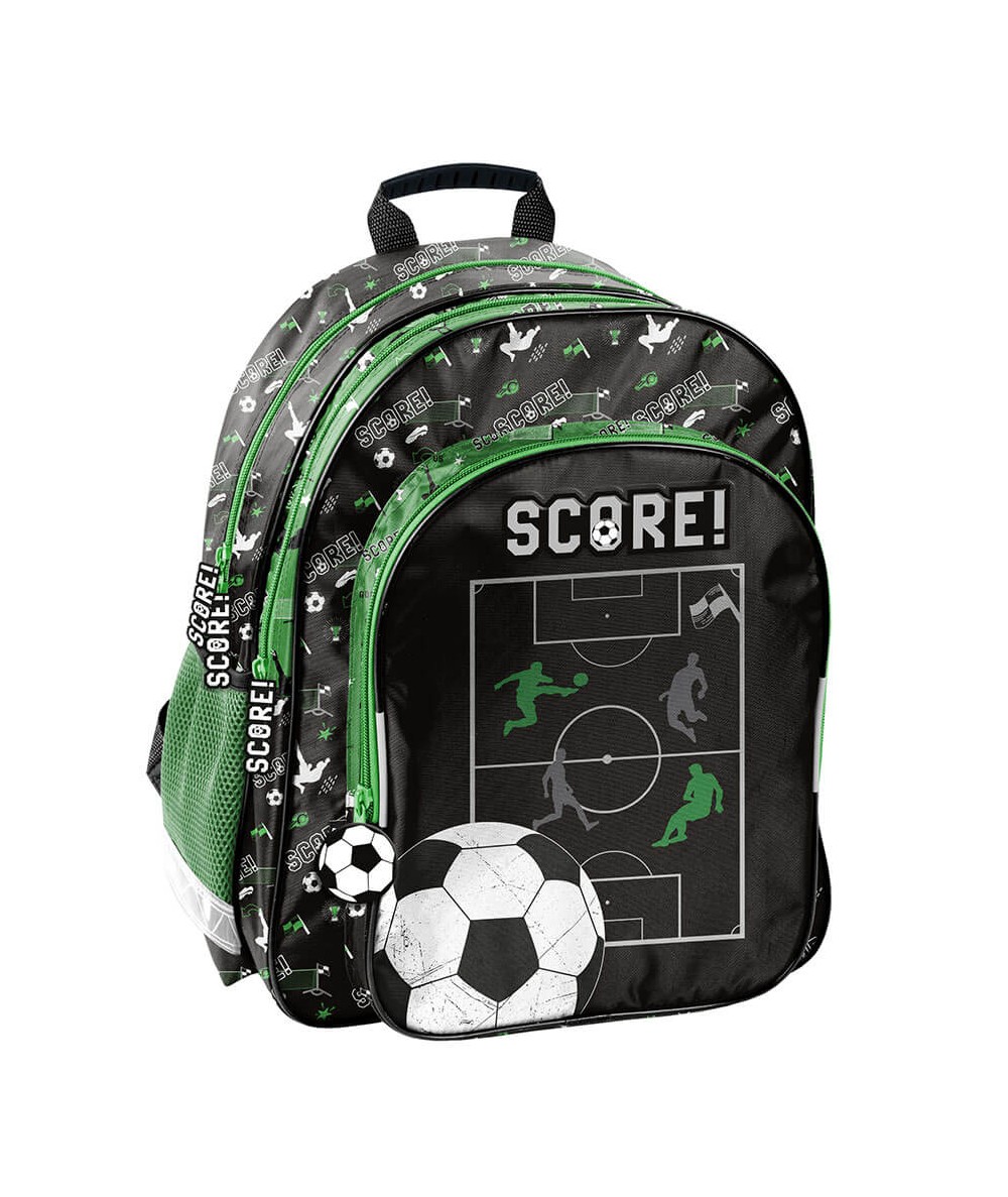 Czarny plecak z piłką PASO dla chłopca