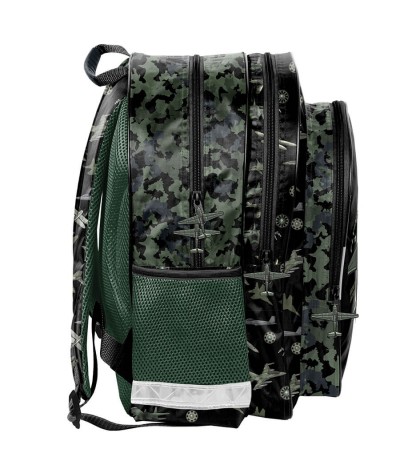 Dwukomorowy plecak w moro i w samoloty PASO