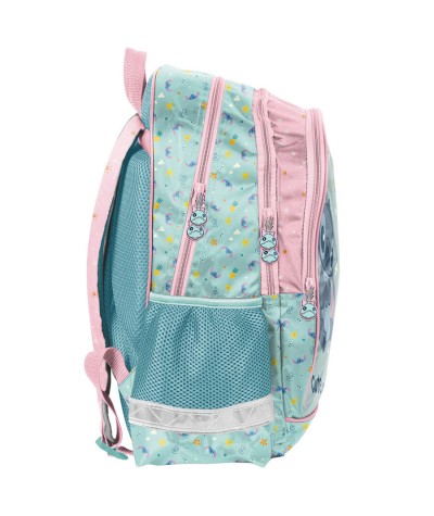 Plecak dwukomorowy klasa 1-3 STITCH PASO miętowy