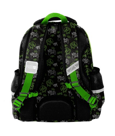 plecak sztywny do pierwszej klasy z paskiem piersiowym zapinany z przodu tornister PASO PAD