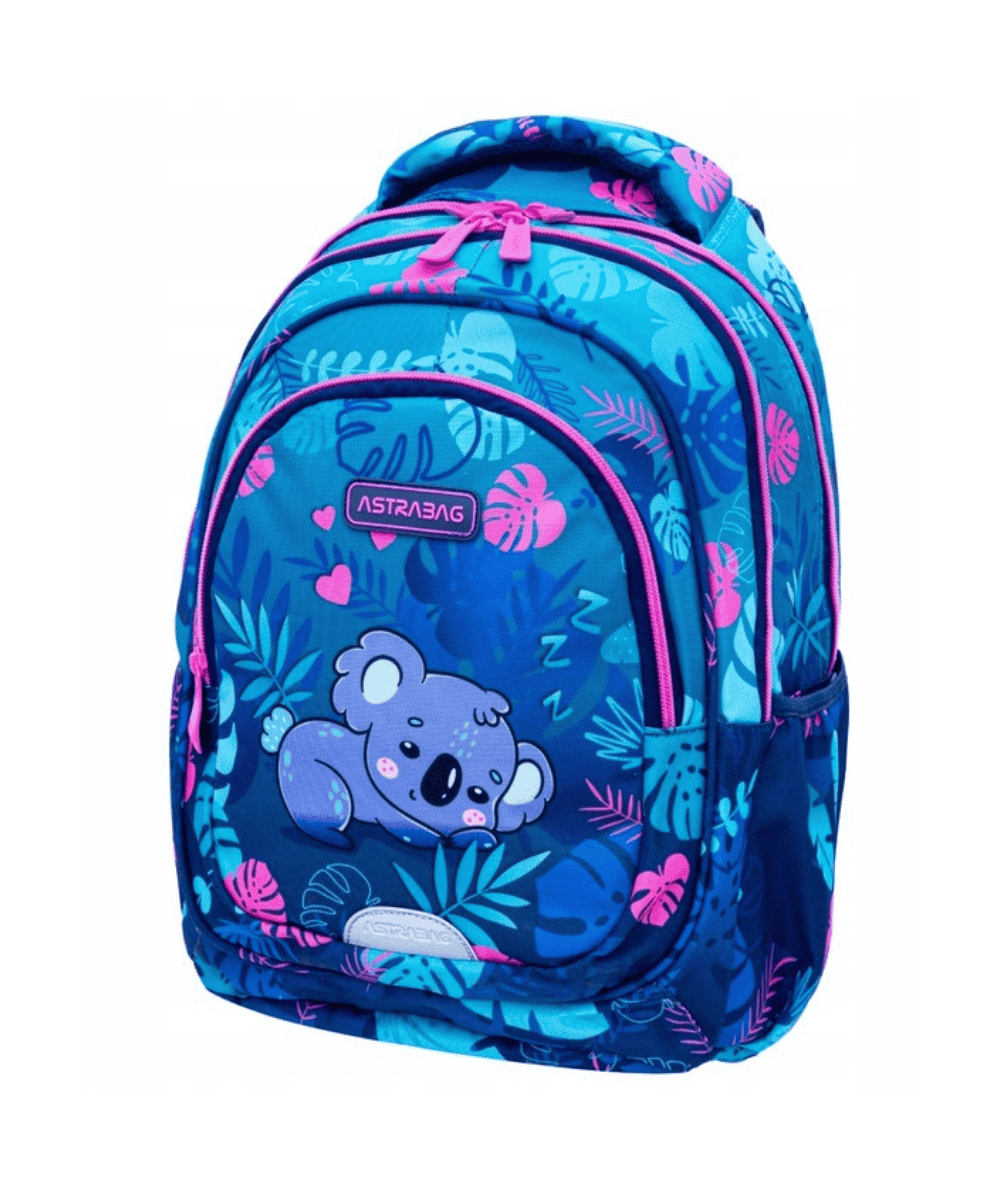 Plecak dla dziewczynki z koalą niebiesko r&oacute;żowy SWEET KOALA ASTRA klasa 1-3