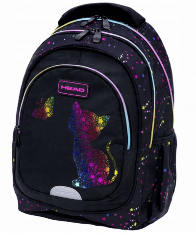 Plecak wczesnoszkolny z kotkiem tęczowy ASTRA