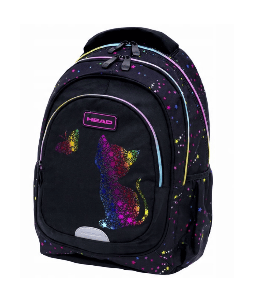 Plecak wczesnoszkolny z kotkiem tęczowy ASTRA