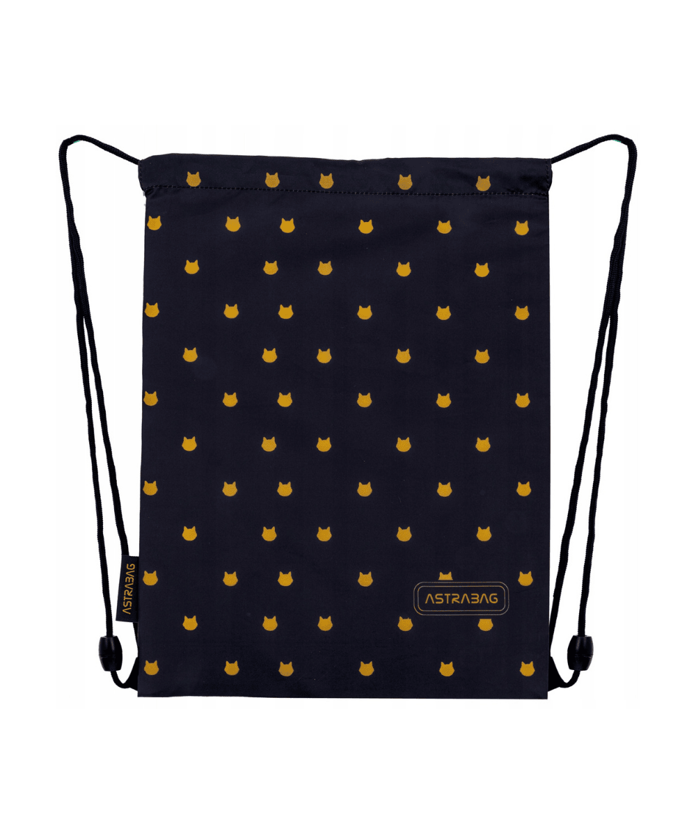 Worek szkolny w koty FLUFFY KITTY BLACK