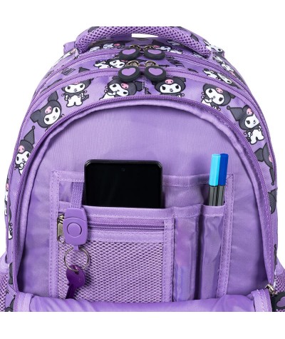 Plecak z ORGANIZEREM funkcjonalny do 1 klasy KUROMI ST.MAJEWSKI