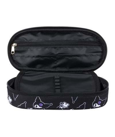 Czarny pi&oacute;rnik z organizerem KUROMI BLACK MAJEWSKI