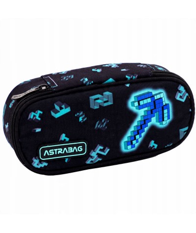 Pi&oacute;rnik z minecrafta saszetka usztywniona ASTRA DARK PIXEL