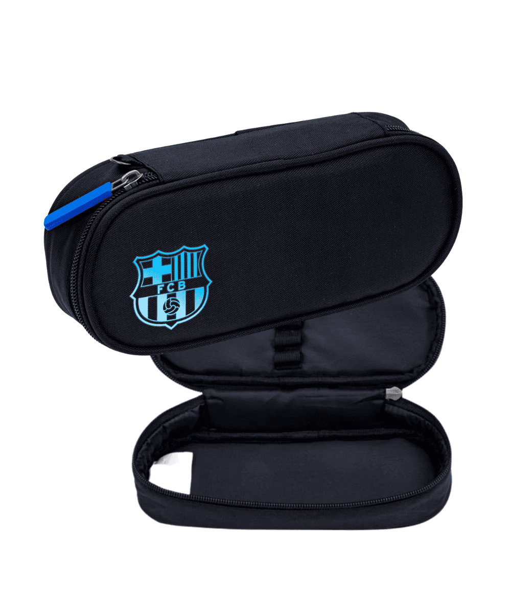 Czarny pi&oacute;rnik z organizerem FC BARCELONA ASTRA