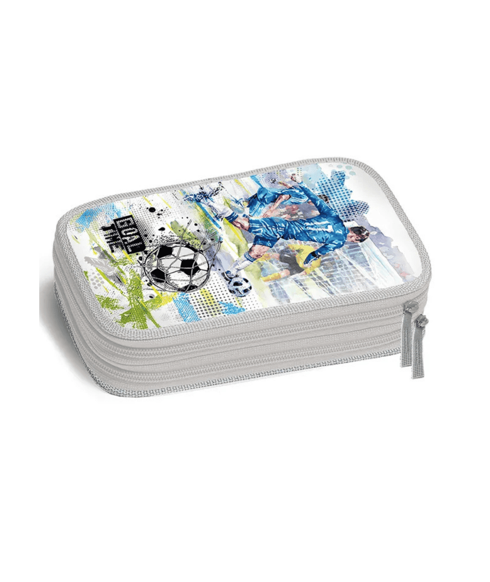 Szary pi&oacute;rnik piłkarski ARGUS GOLA TIME dla chłopca 2 komory