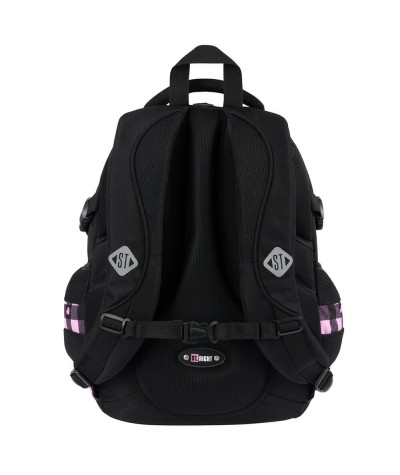 Plecak z paskiem piersiowym PINK CHECKERED ST.RIGHT BP01