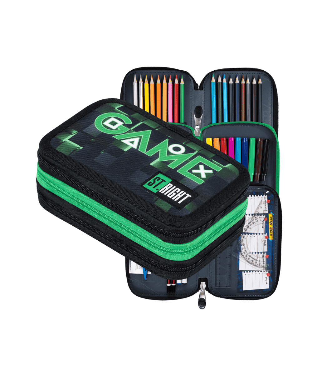 Pi&oacute;rnik z wyposażeniem potr&oacute;jny ST.RIGHT GREEN GAME PC05