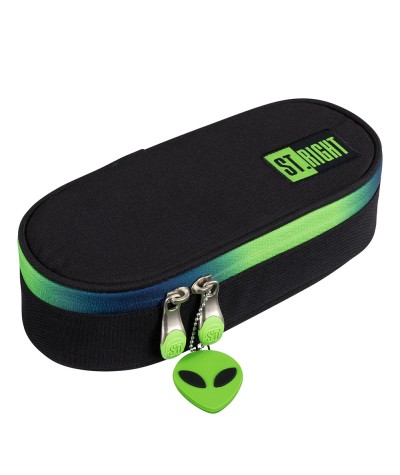 Czarny pi&oacute;rnik z klapką alien ST.RIGHT GREEN POWER