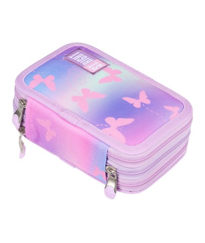 Pi&oacute;rnik z wyposażeniem - motyle ombre - ST.RIGHT PINK BUTTERFLIES PC05