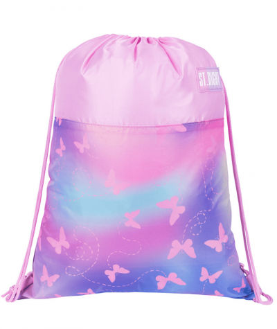 R&oacute;żowy worek ST.RIGHT PINK BUTTERFLIES motyle