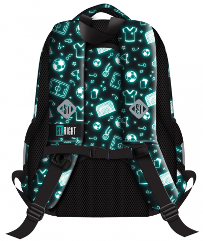 plecak z paskiem piersiowym do 1 klasy z piłką STRIGHT