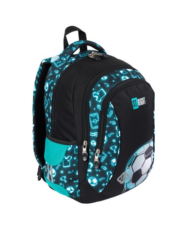 lekki plecak do 1 klasy ST.RIGHT NEON FOOTBALL BP26