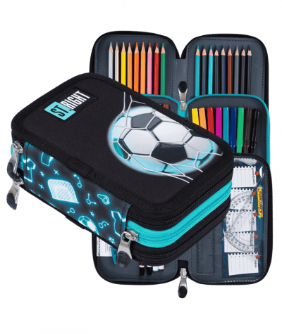 Duży pi&oacute;rnik z wyposażeniem 3 komory ST.RIGHT NEON FOOTBALL PC05