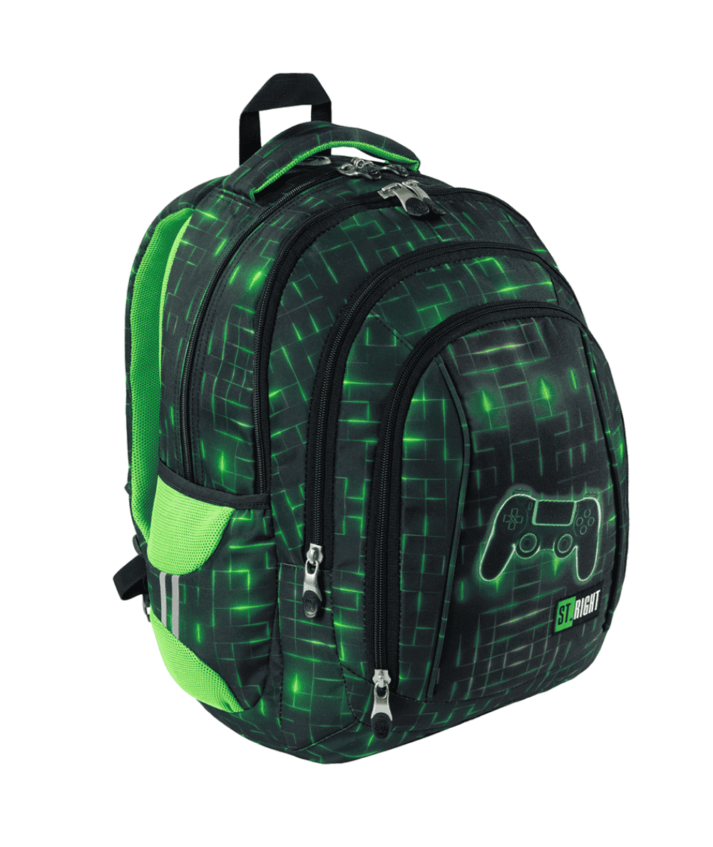 Zielony plecak z padem do 4 plasy ST.RIGHT BP04 - NEON PAD