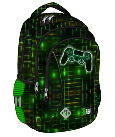 Plecak wczesnoszkolny dla gracza z padem ST.RIGHT NEON PAD