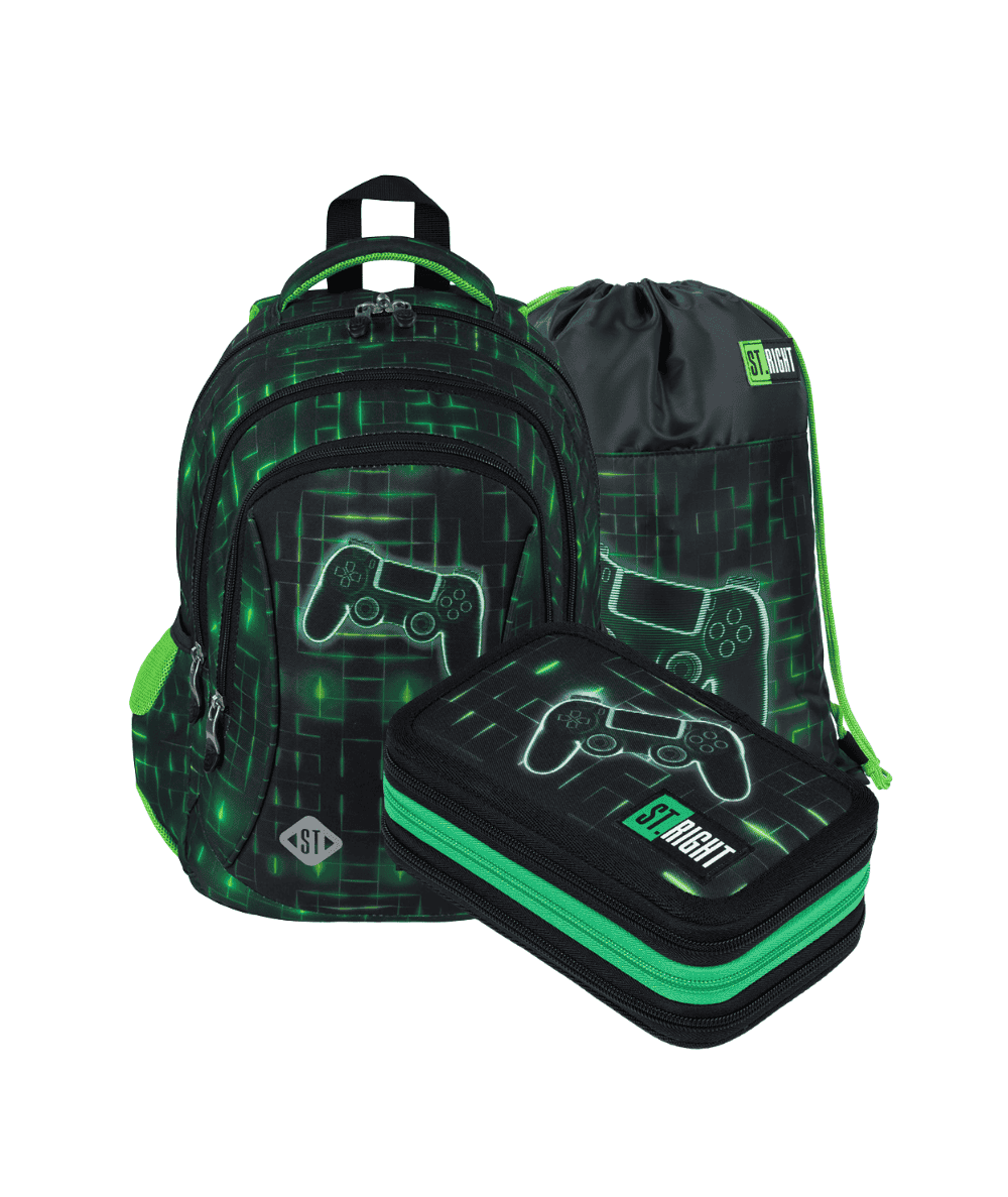 Duży zestaw wyprawkowy 1 klasa NEON PAD ST.RIGHT