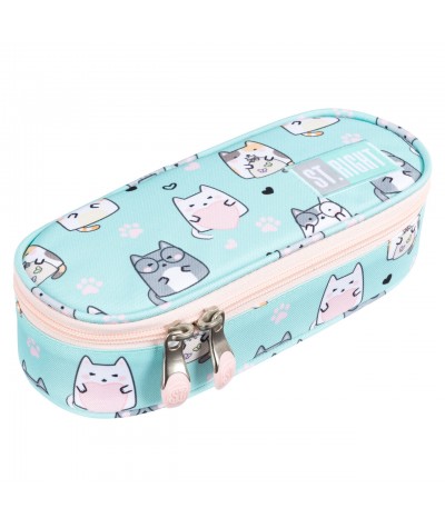 Pi&oacute;rnik w koty miętowy CHARMING CATS ST.RIGHT