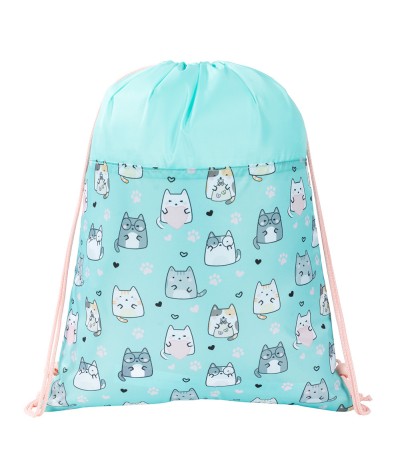 miętowy worek tył CHARMING CATS ST.RIGHT