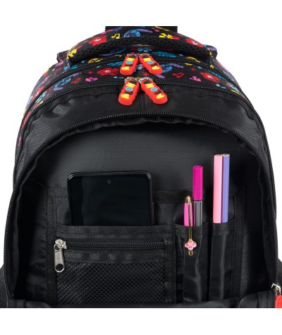 organizer w plecaku St.Majewski BP58 - BLACK ALOHA