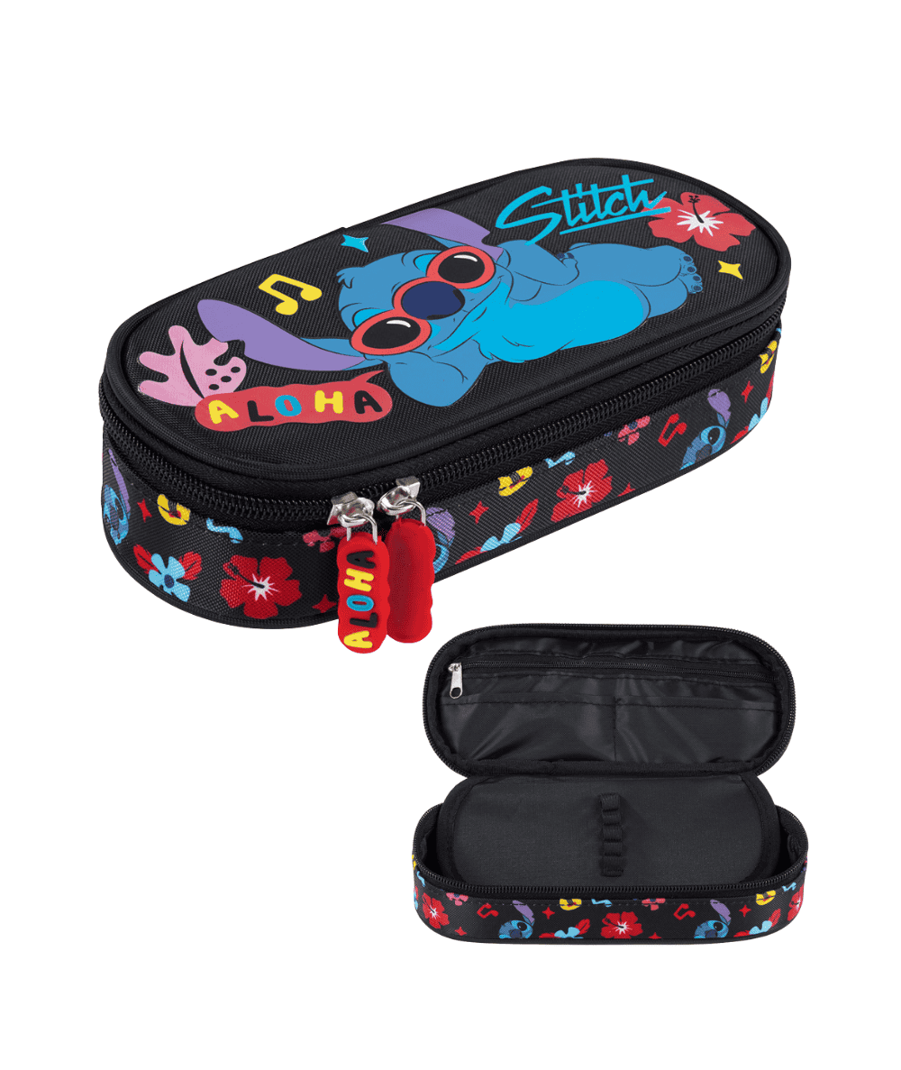 Pi&oacute;rnik saszetka STITCH Black Aloha St.Majewski