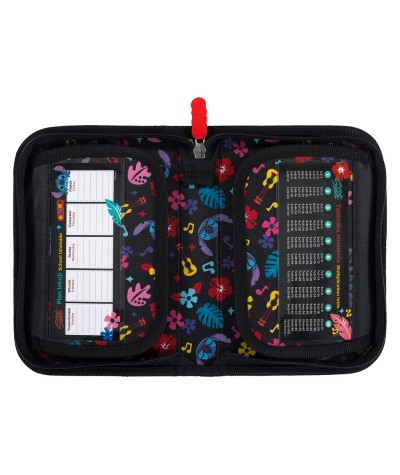 Pi&oacute;rnik dwuklapkowy STITCH St.Majewski BLACK ALOHA
