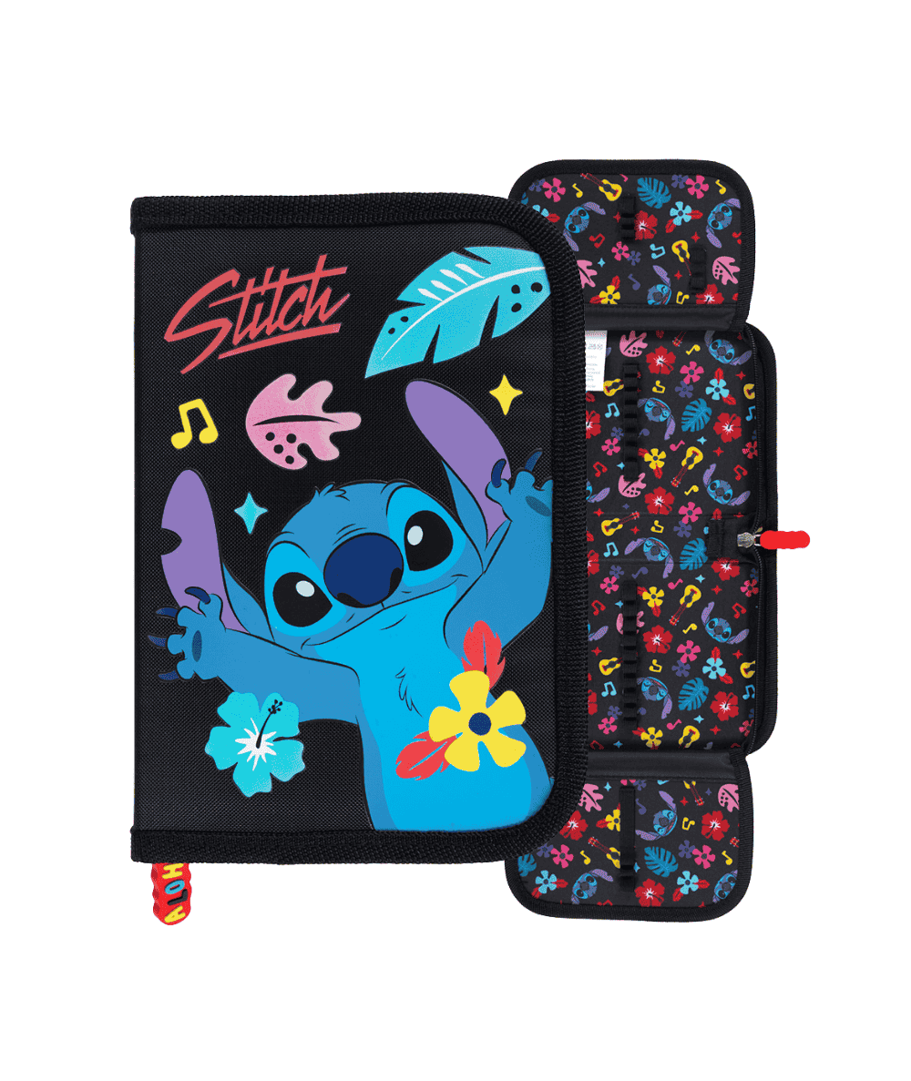 Pi&oacute;rnik do 1 klasy STITCH St.Majewski BLACK ALOHA