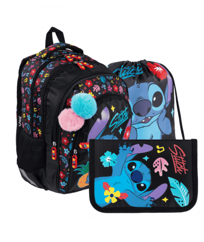 Zestaw BLACK ALOHA z pi&oacute;rnikiem rozkładanym ST.MAJEWSKI